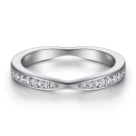 Engagement Ring with lab grown diamonds or moissanite