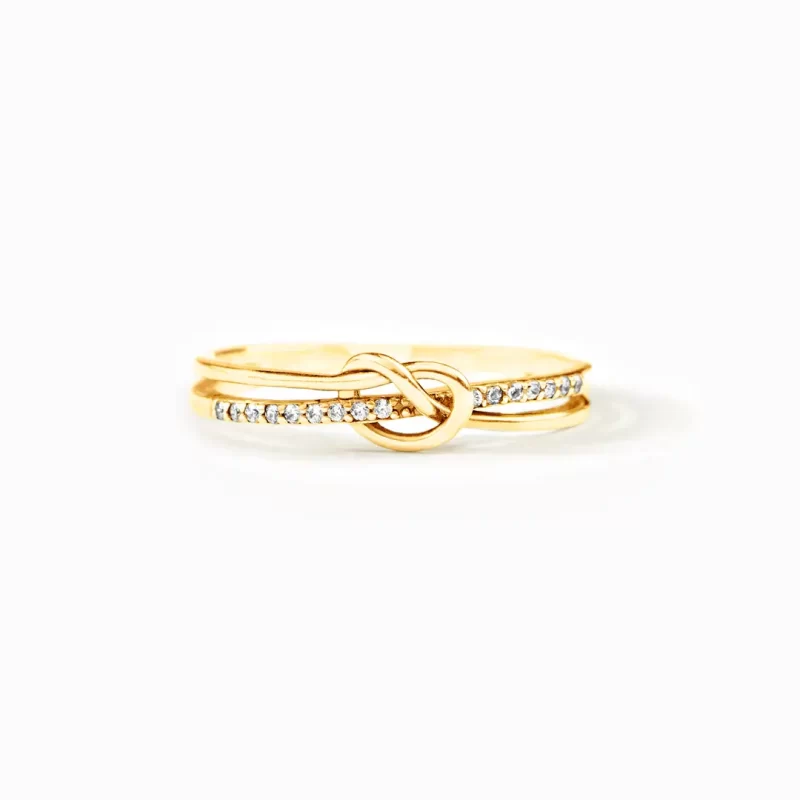 Yellow Gold, Moissanite Ring