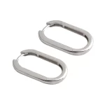 Heirloom Grace – Sterling Silver Oval Hinged Hoop Earrings