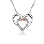Eterna Heart Necklace – Moissanite & Sterling Silver