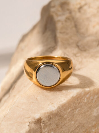 Aurelia K18 Gold-Vermeil Signet Ring